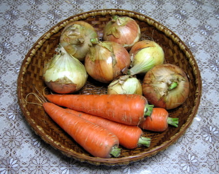 玉葱と人参