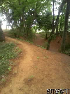 比高二重土塁の上４