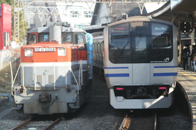 JR烏山線 EV-E301系 と 横須賀線＆湘南ラインの並び3