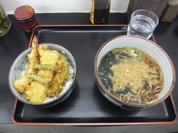 山吹@江戸川橋の天丼セット1