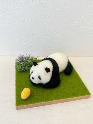 海外作家様作　アートドール　ブルーのパンダ 海外作家様作 アートドール ブルーのパンダ 海外作家様作 アート