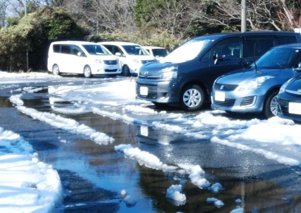 雪 雪の駐車場 水彩楽描きノート 楽天ブログ