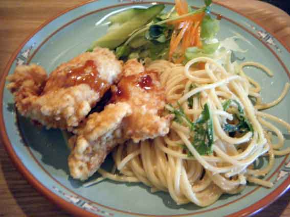 シェフの「鶏の竜田揚げ」-2♪