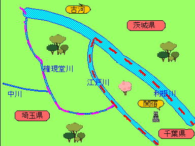 関宿地図