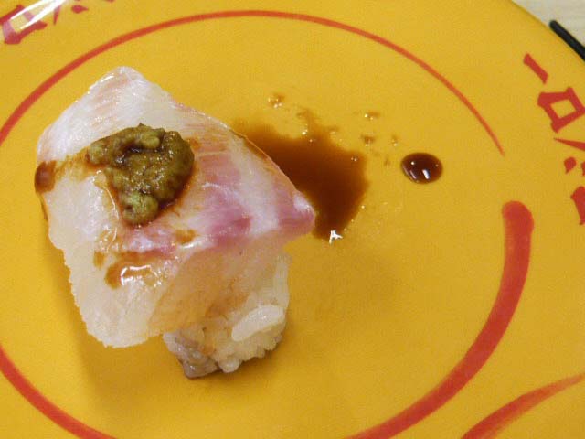 分厚い鯛ネタ