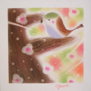 Yumiさん　梅とウグイス.jpg