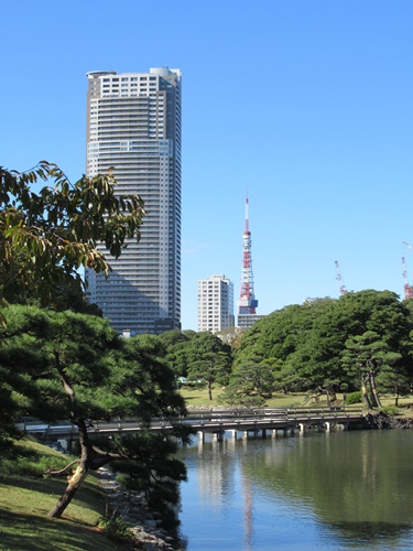 浜離宮恩賜庭園にて