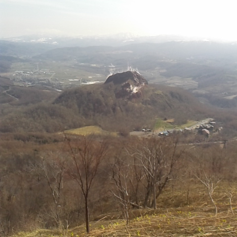 有珠山から