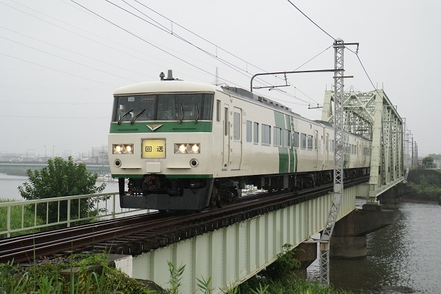 185系 上野運輸区 ハンドル訓練 in 新中川4