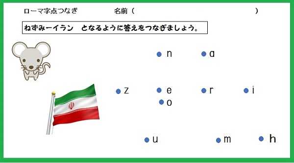 ローマ字点つなぎを作成 おっくうの教材作成日記 楽天ブログ