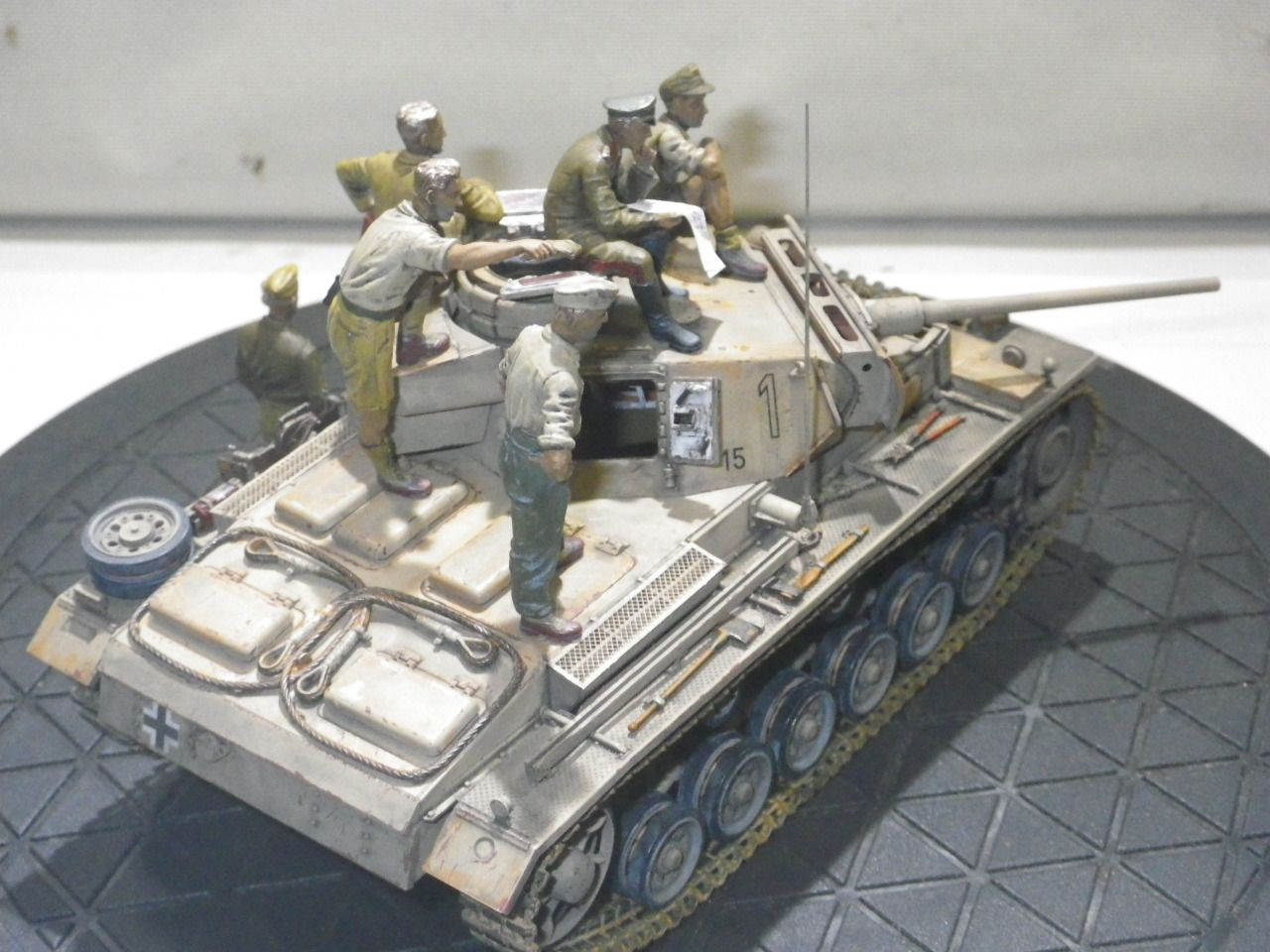 2018_1119ﾀﾐﾔ 1／35 ﾄﾞｲﾂIII号戦車L型 ﾛﾝﾒﾙ野戦指揮ｾｯﾄ(30)END