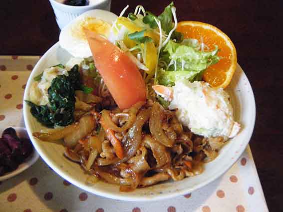 プランタンの「豚しょうが焼き」-02♪