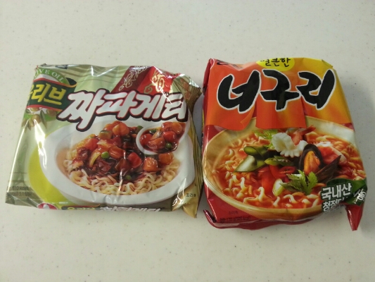 韓国食品『ジャパゲティとノグリラーメン』