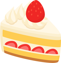 ショートケーキのイラスト