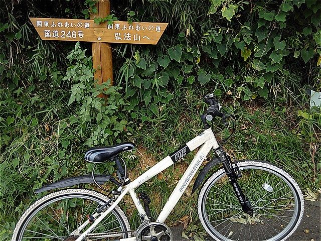 善波峠(矢倉沢往還)へ。246号から自転車18km、YAMAP軌跡分割結合 