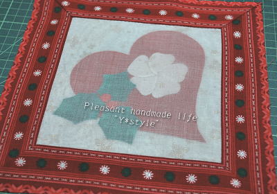 クリスマスシャドーミニキルトを作ろう6