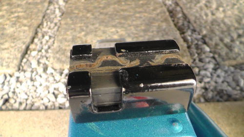 ジャッキアップ後の保護パッド