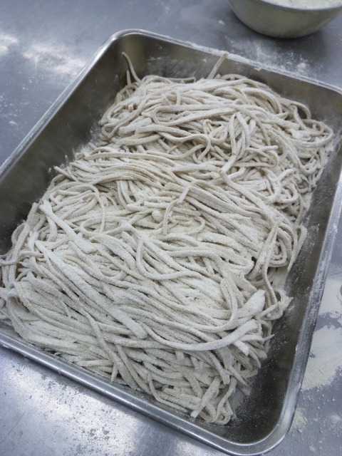 切った蕎麦