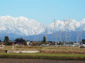 秋晴れの立山連山　11・16