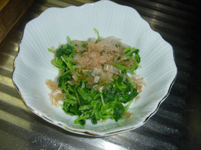 つまみ菜おひたし