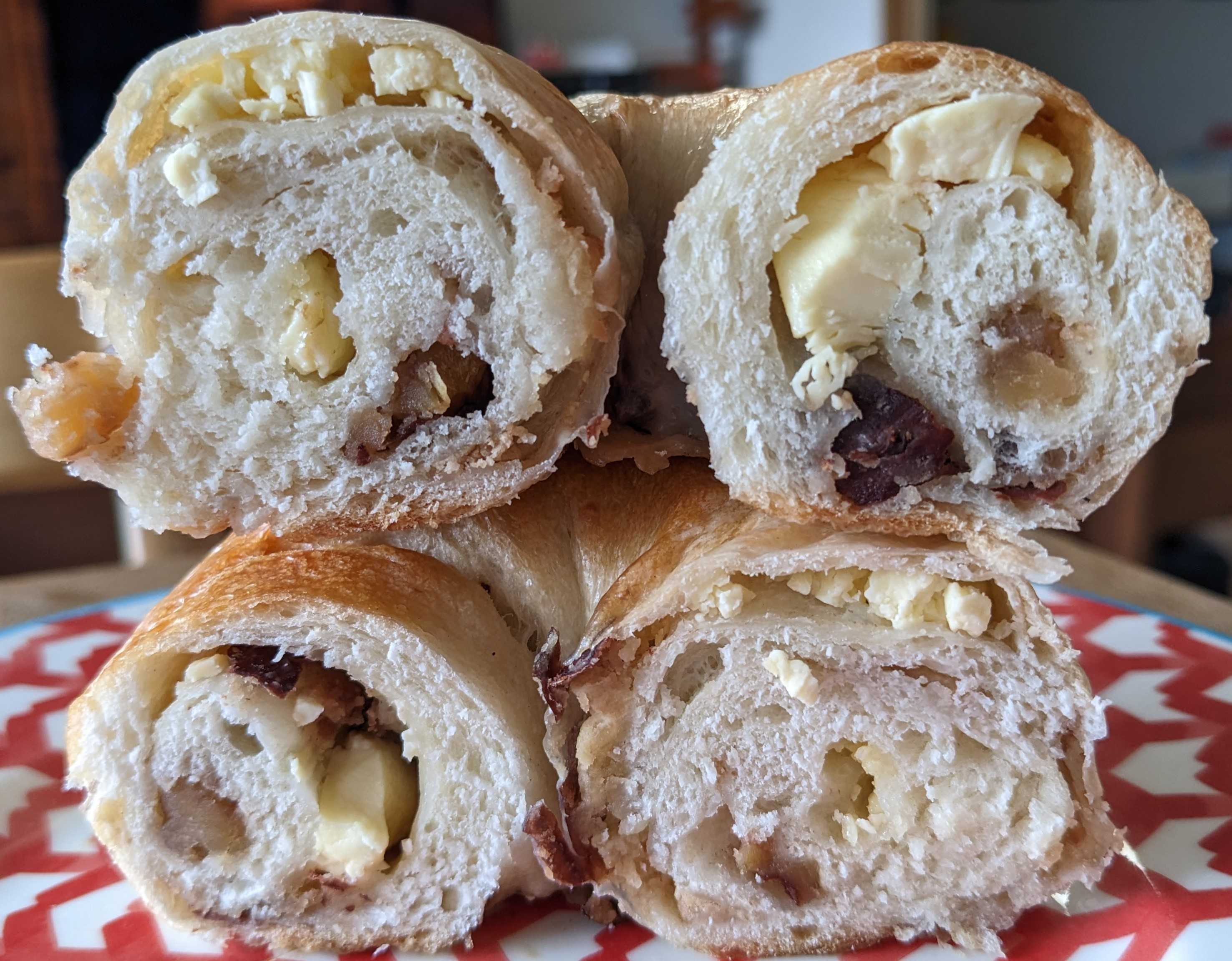 ベーグルリコカフェの渋皮マロンクリームチーズベーグル