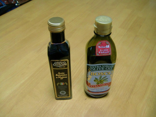 バルサミコ酢＆オリーブオイル
