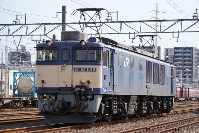 国鉄色 EF64 1019牽引 鹿島貨物2