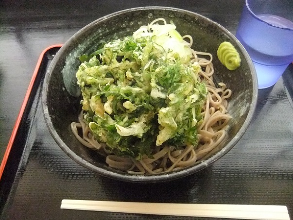 一ツ家3丁目・そめ太郎の冷やしそば+春菊天1