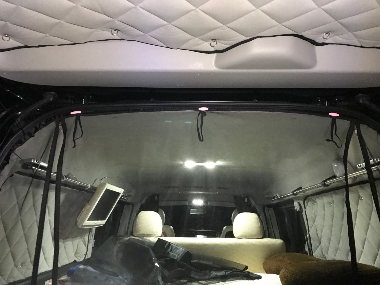 ハイエース 防虫ネット 巻き上げ ハイエース快適化計画 楽天ブログ