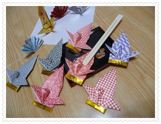 鶴の箸袋 折り紙サロン 楽天ブログ
