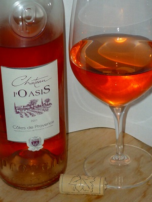 Rhodanienne Ch.l'Oasis Rose 2011 glass.jpg