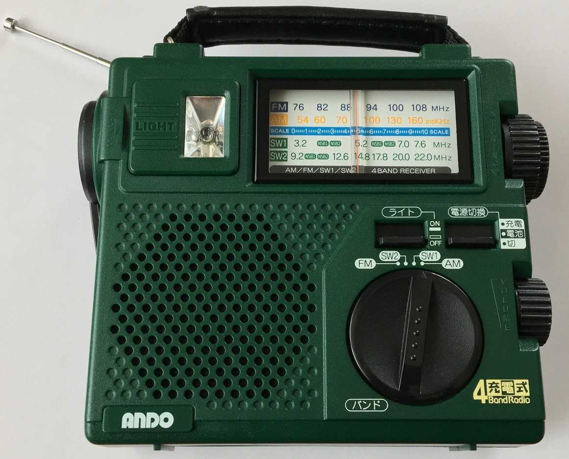 ANDO AG4-134DM（充電式 4バンドラジオ） | ひとりごと程度のラジオ