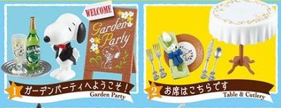 大好評！スヌーピーのミニチュアシリーズ「ガーデンパーティ♪」が8/14 