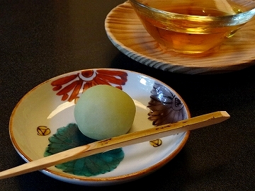 石葉　和菓子　明日葉茶