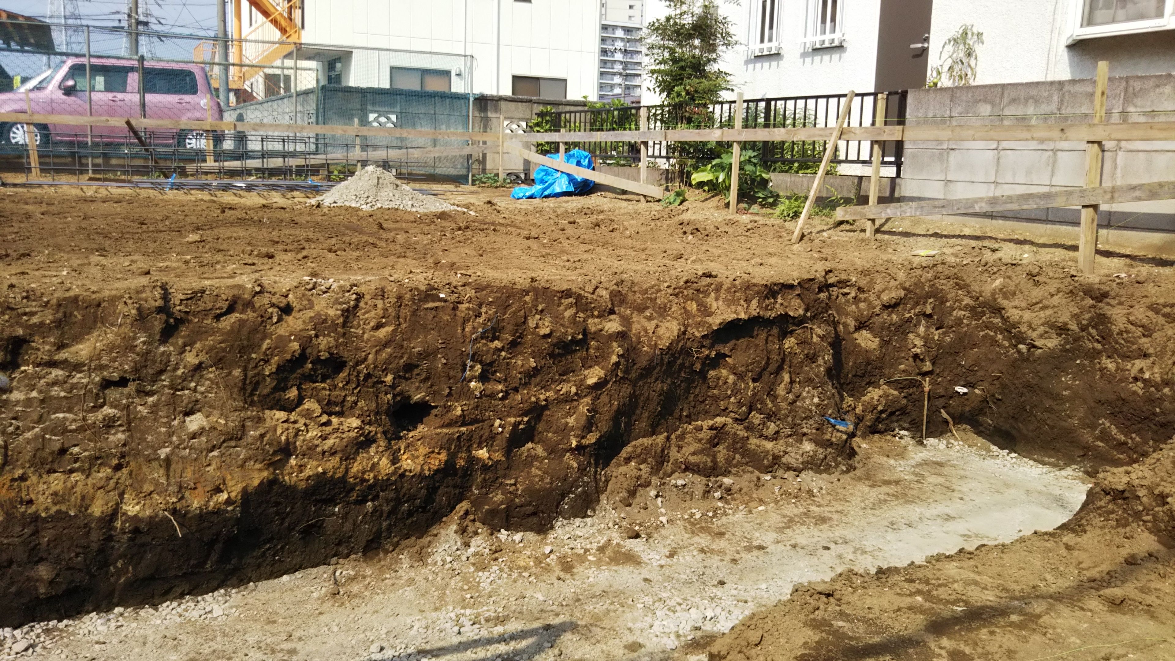 深基礎部分の根切 | 思いっきり徒然 - 楽天ブログ