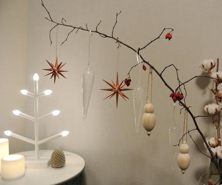 ベツレヘムの星　クリスマス　オーナメント　枝ツリー　リビング　インテリア　IKEA