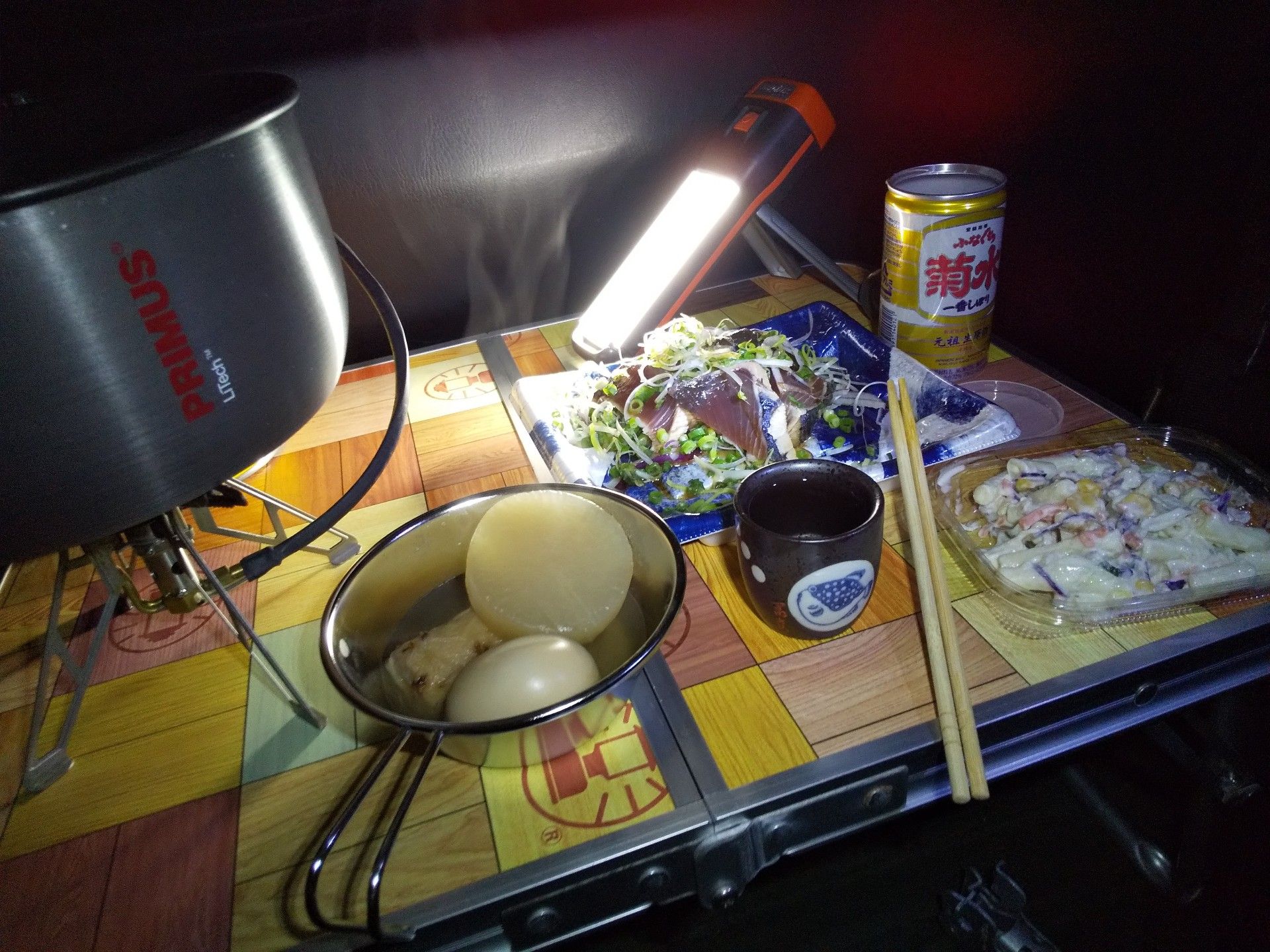 車中泊 おでん晩餐の夕べ ルアー職人 フライ巻師のblog 楽天ブログ