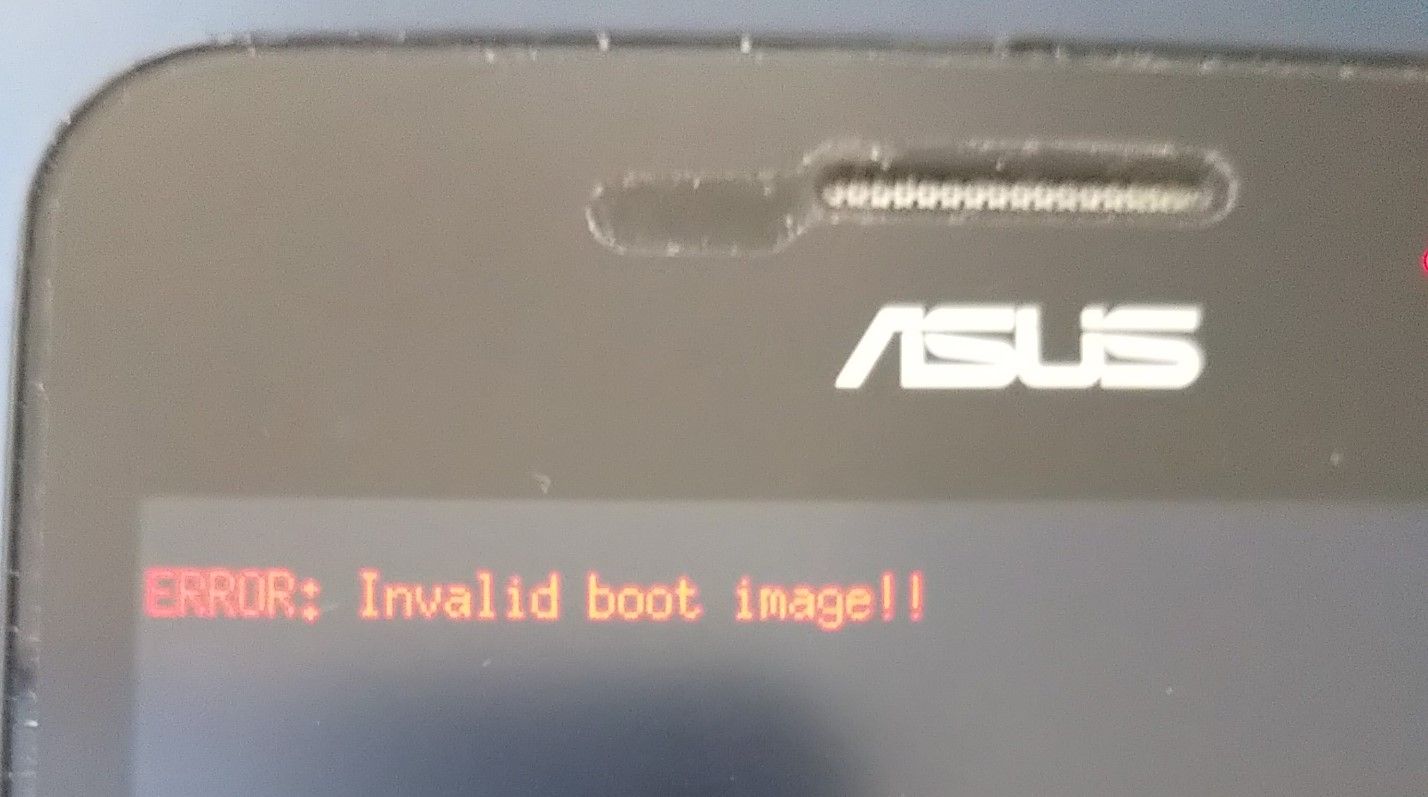 Invalid boot image что за ошибка asus zenfone