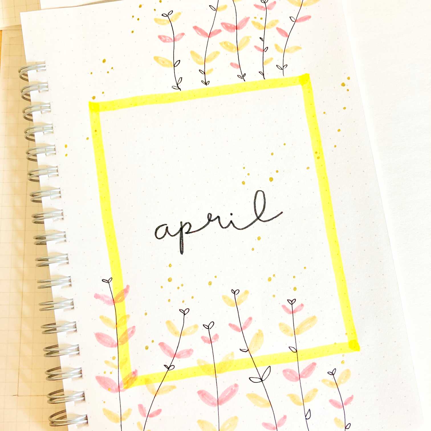 4月の落書きバレットジャーナルを作る ペンを活用して簡単に 中年女子のぼちぼちな日常 楽天ブログ