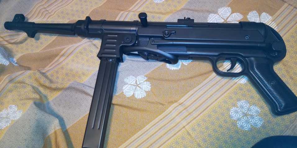 トイガン AGM mp40 AGM MP40 電動ガン BK【WW2 ドイツ軍タイプ レザースリング