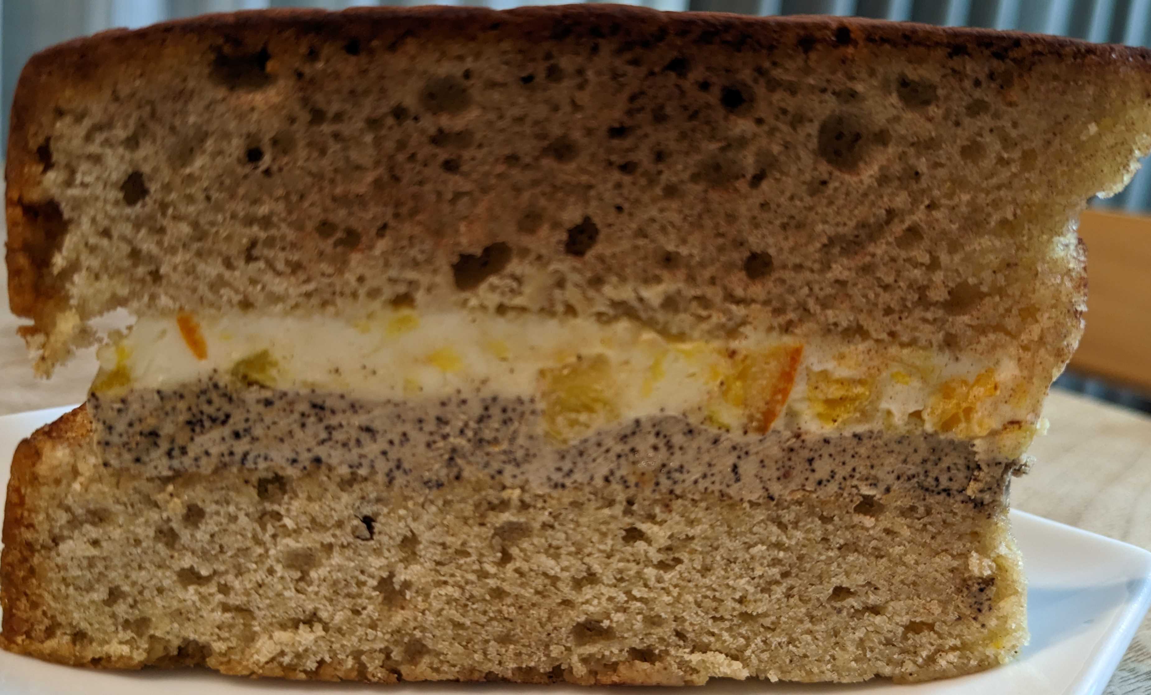 ネーブルと珈琲クリームのティラミス風ビクトリアケーキ