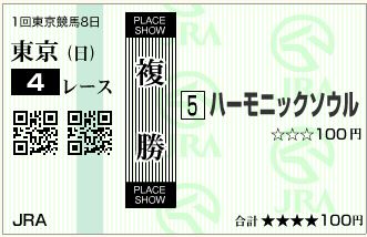 ハーモニックソウル(150222)複勝
