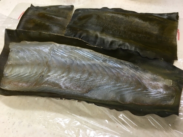 161001ヒラメの昆布締め仕込み