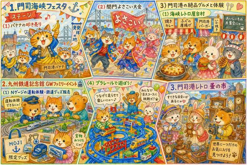 ゴールディンウィークの門司港レトロはイベント花盛り