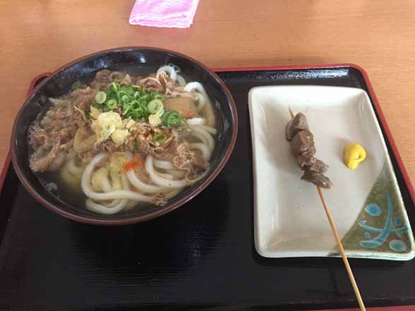 肉うどん＋牛すじおでん