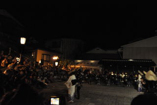 風の盆　前夜祭・鏡町