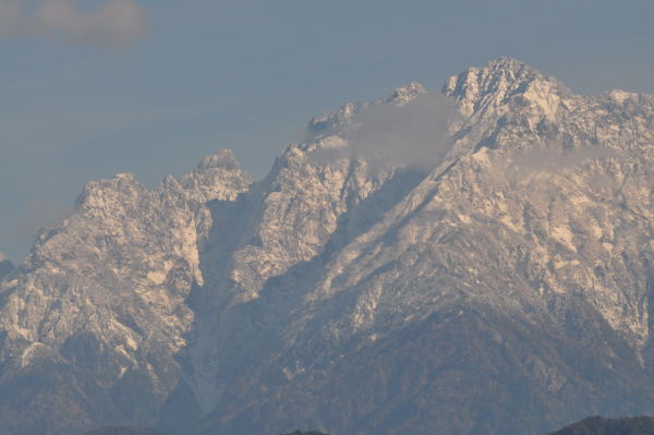 積雪の剱岳