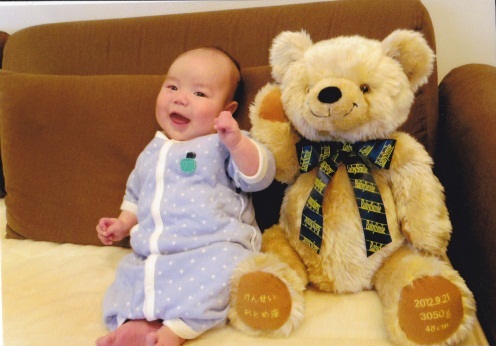 スマイリーベアと赤ちゃん