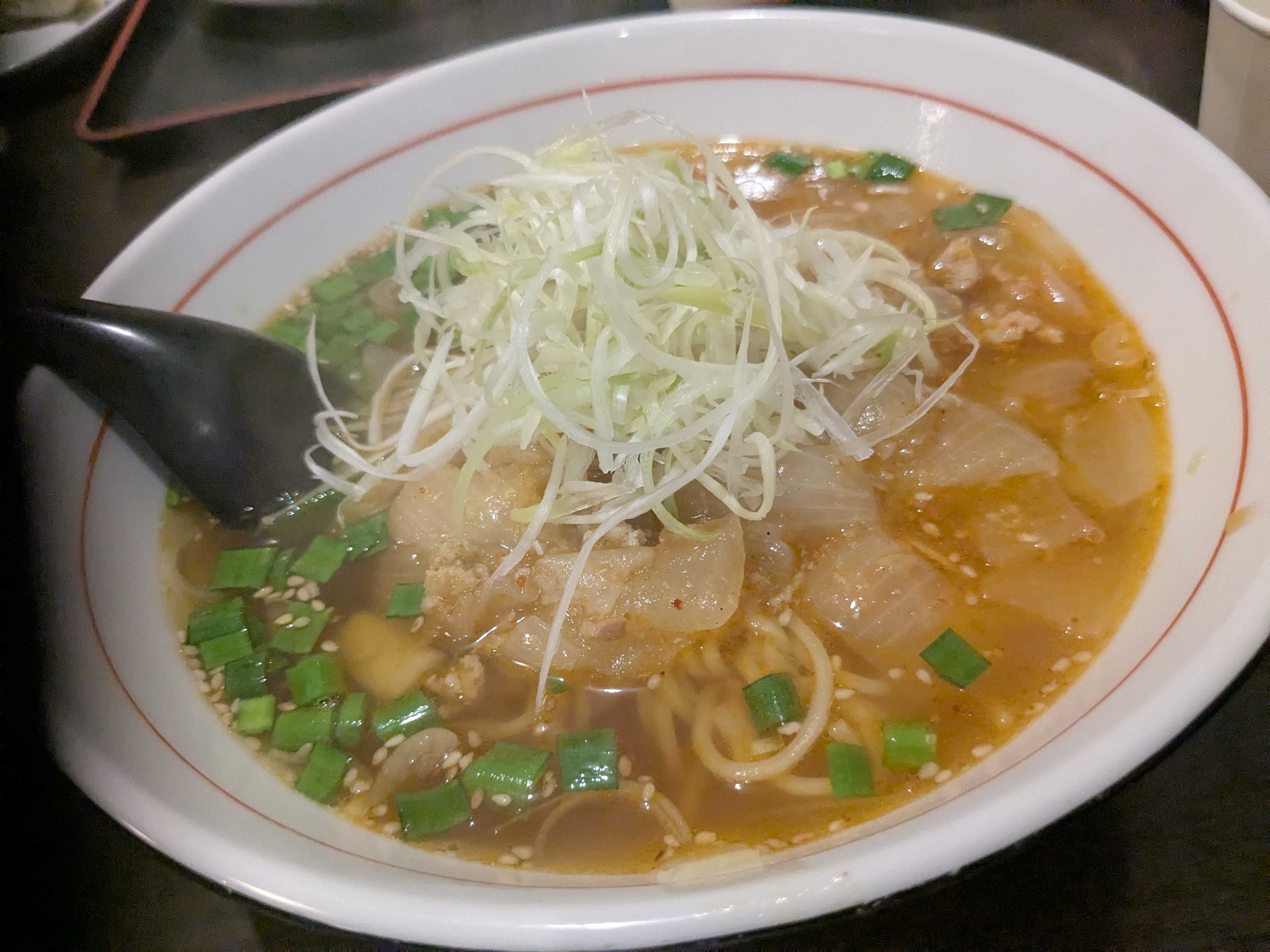 千葉県勝浦市　子連れ夕食　たまや　勝浦タンタンメン