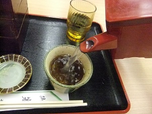 雷門田川のそば湯